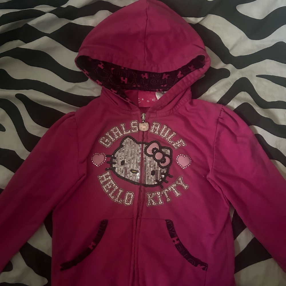 Hello Kitty Fuchsia Girls' Hoodie